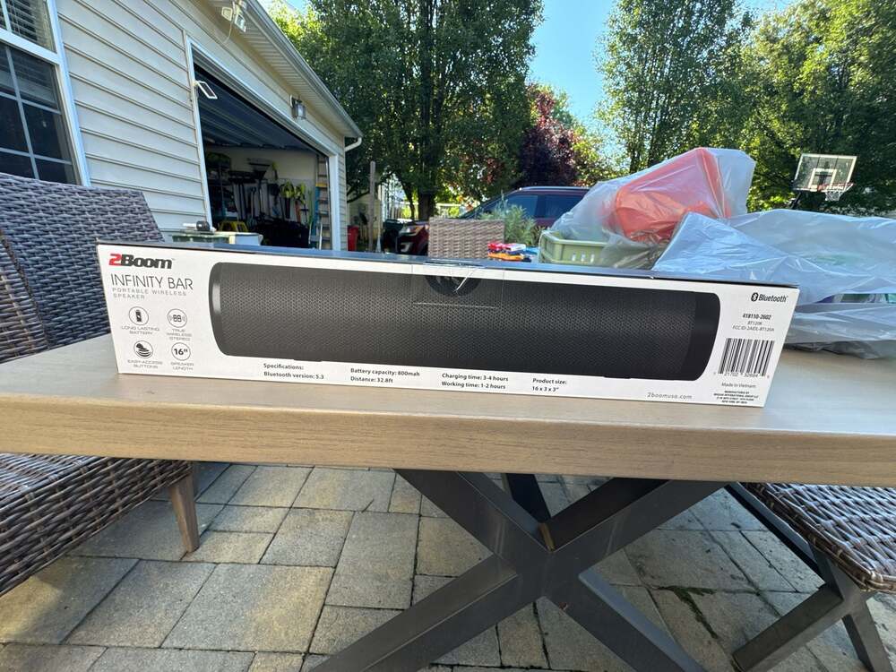 2Boom Infinity Bar Portable Wireless Speaker BT120K